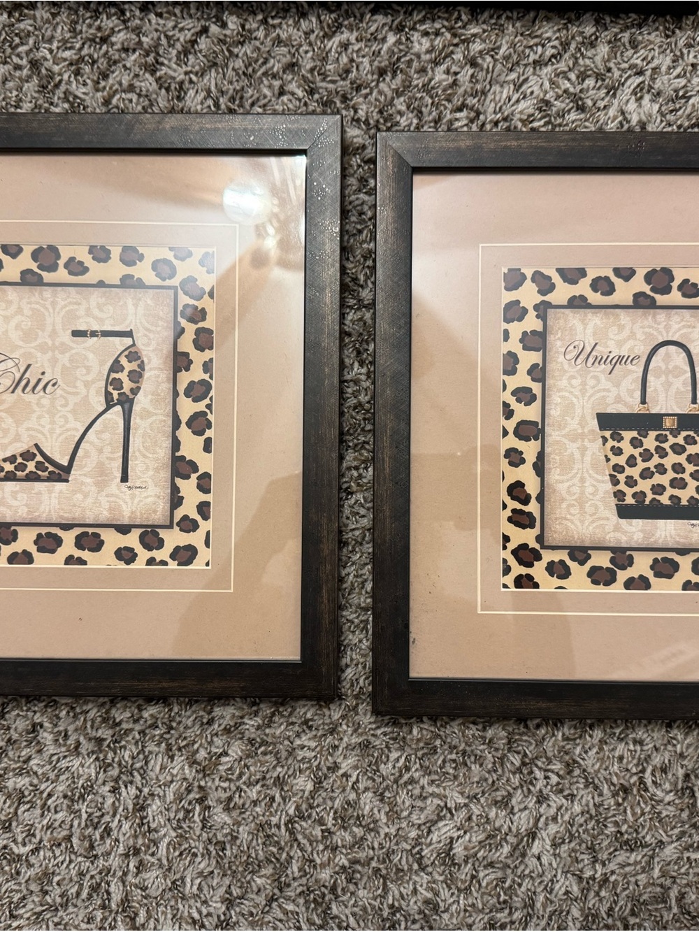Hobby Lobby Leopard Fashion Framed Art - Beige and Black
